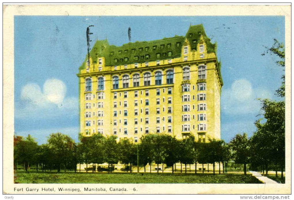 WINNIPEG HOTEL FORT GARRY 1953 CANADA VINTAGE - Winnipeg