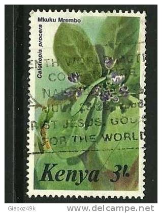 ● KENIA - 1985 - FIORI - N. 345  Usato - Cat. ? €  - Lotto 6 - Kenia (1963-...)