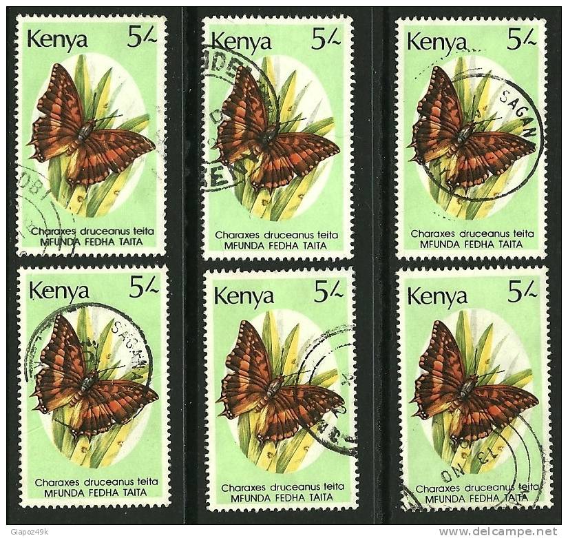 ● KENIA - 1987 - FARFALLE - N. 422 Usati - Cat. ? €  - Lotto 10 - Kenya (1963-...)