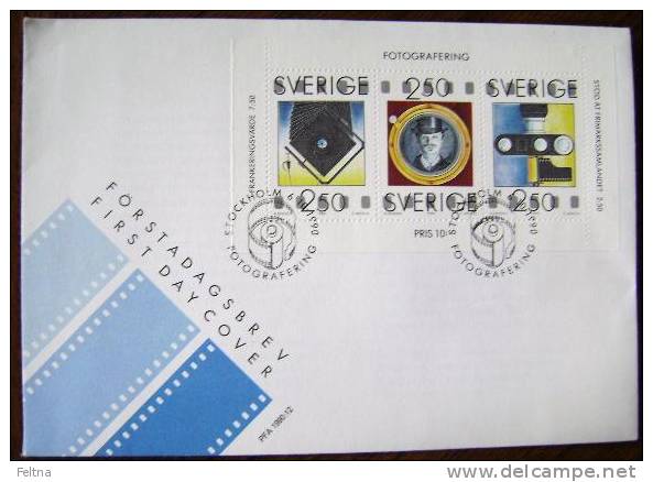 1990 SWEDEN FDC PHOTOGRAPHY PHOTO - Photographie