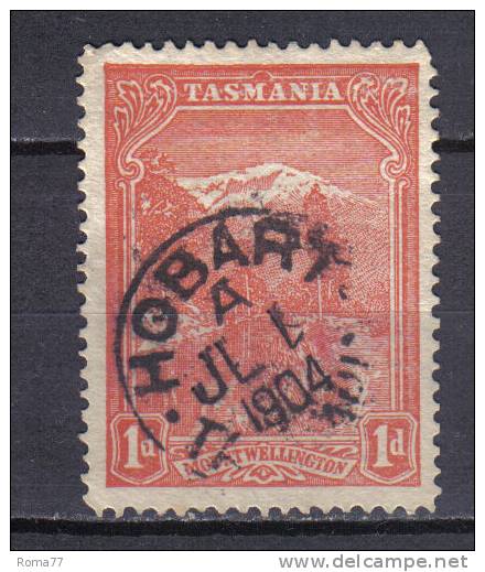 SS6093 - TASMANIA , 1d Wmk Crown Over A Sideways - Usati