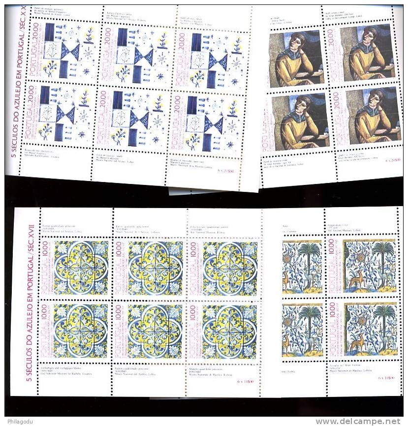 Portugal **     7 Blocs Différents  Azulejos  ** - Neufs