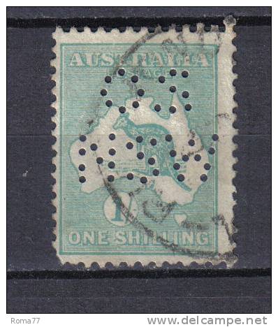 SS6114 - NSW , 1 Scellino Perfin  " OS NSW " - Dienstmarken