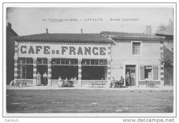 84 // LAPALUD - CAFE DE FRANCE   Maison LESPINASSE - Lapalud