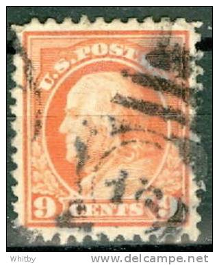 United States 1917 9 Cent Franklin Issue #509 - Used Stamps