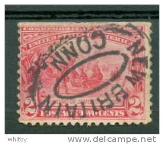 United States 1907 2 Cent Jamestown Exposition Issue #329  New Britain Cancel - Oblitérés