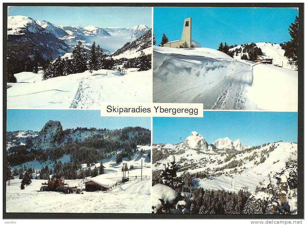 Skiparadies Ybergeregg Hotel Passhöhe Mythen Oberiberg 1978 - Oberiberg