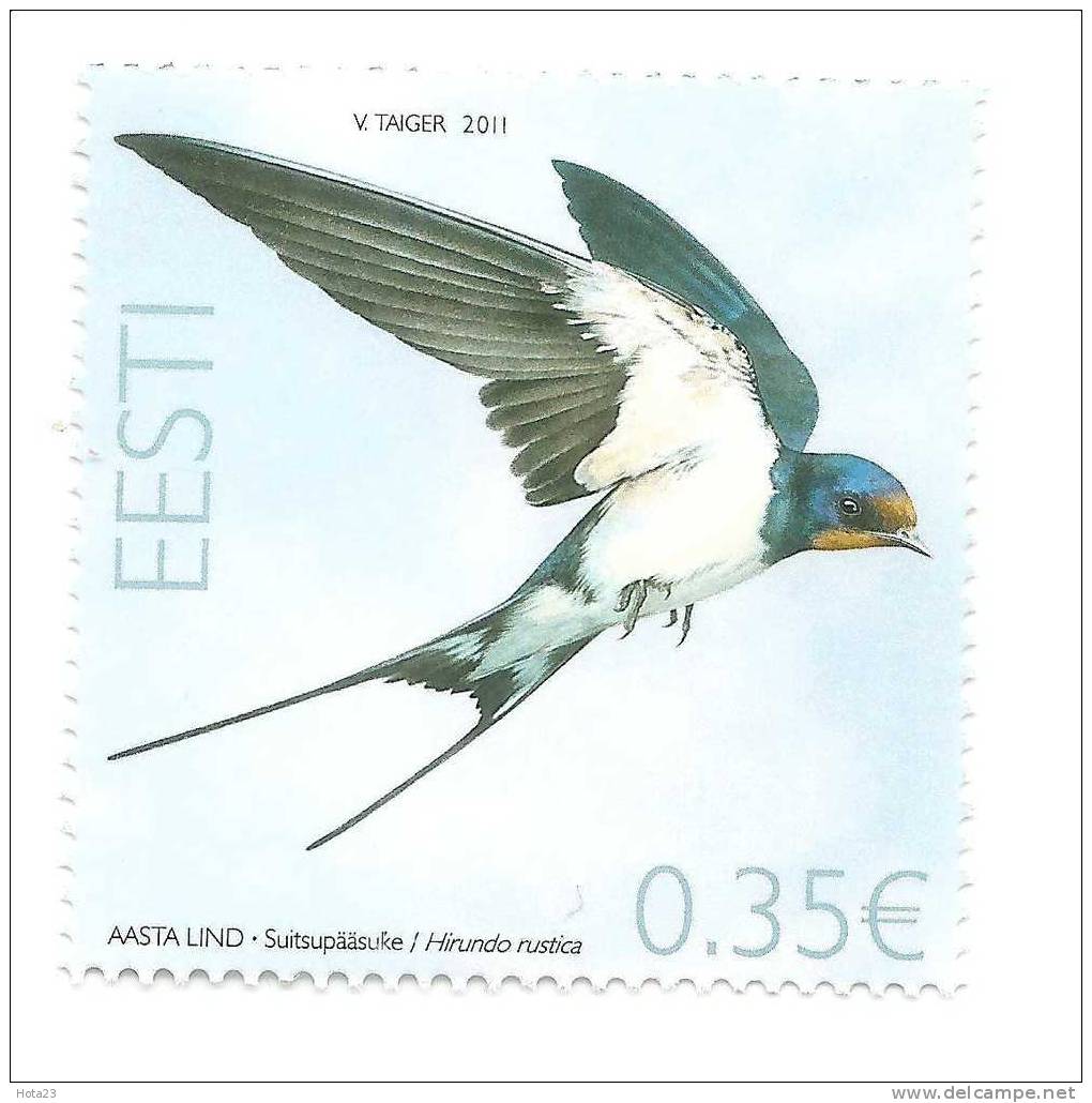 ESTONIA 2011 - Bird Of The Year - Barn Swallow MNH - Rondini