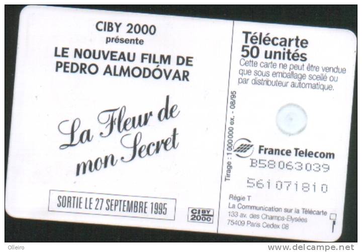 Francia 1995 Télécarte 630 La Fleur De Mon Secret Pedro Almadovar 08/1995 - 1995