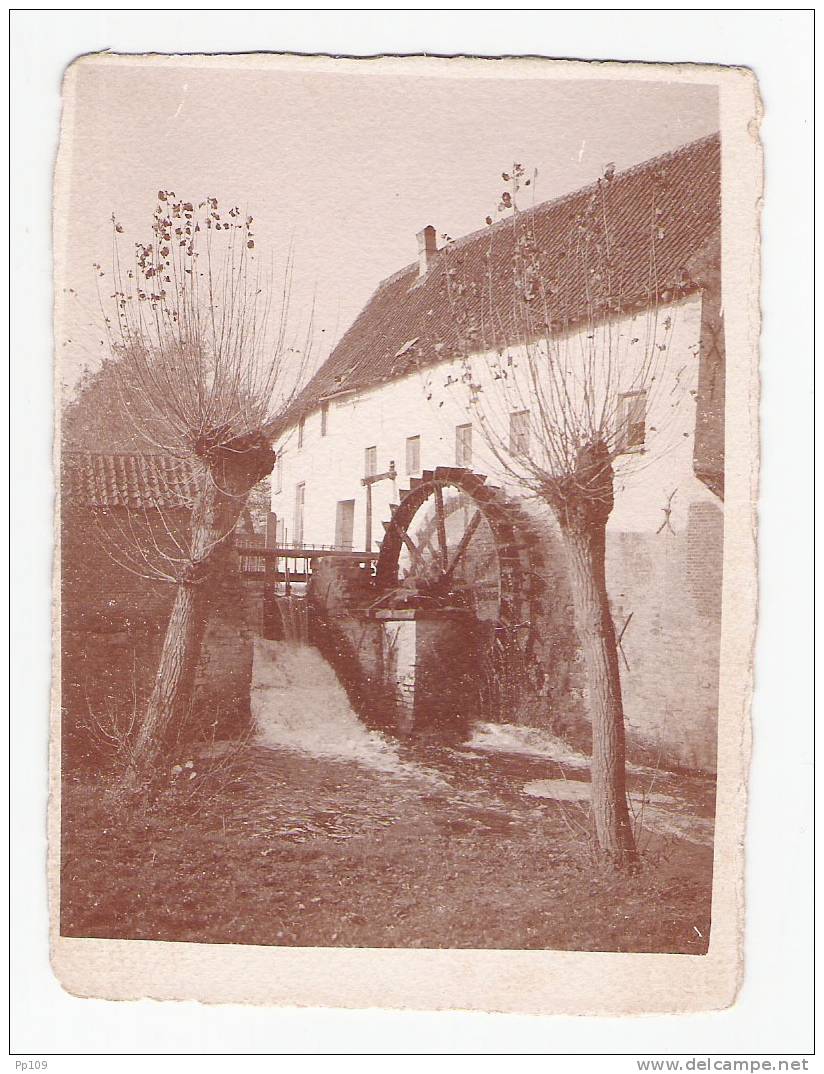 2 Photographie Anciennes  (ayant Servi Pour Le Concours BARNET 1913)  Du Moulin à Eau De  GRIMBERGEN GRIMBERGHEN - Lieux