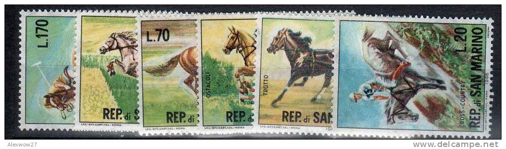 SAN MARINO 1966 -- SPORT EQUESTRI -- **MNH - Neufs