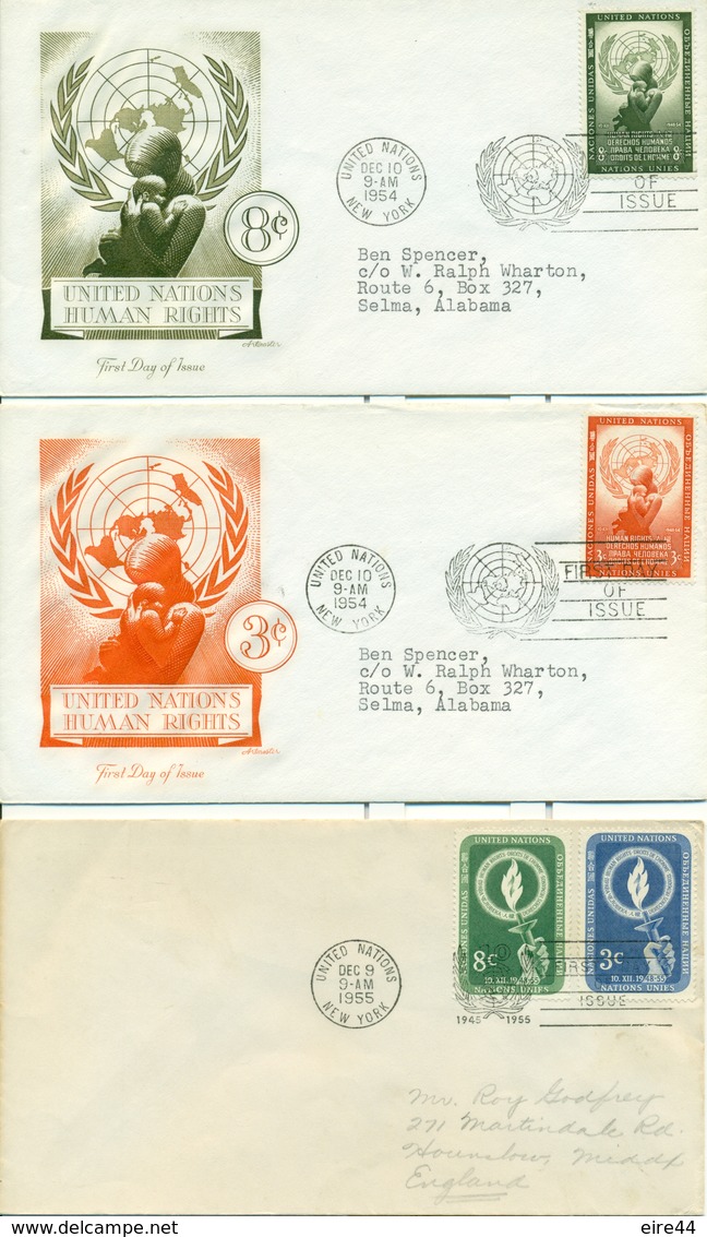 United Nations New York  1952 - 1959 22 FDC - FDC