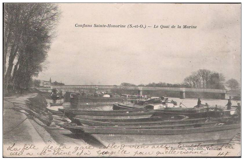 Conflans Sainte-Honorine - Le Quai De La Marine (précurseur) - Conflans Saint Honorine