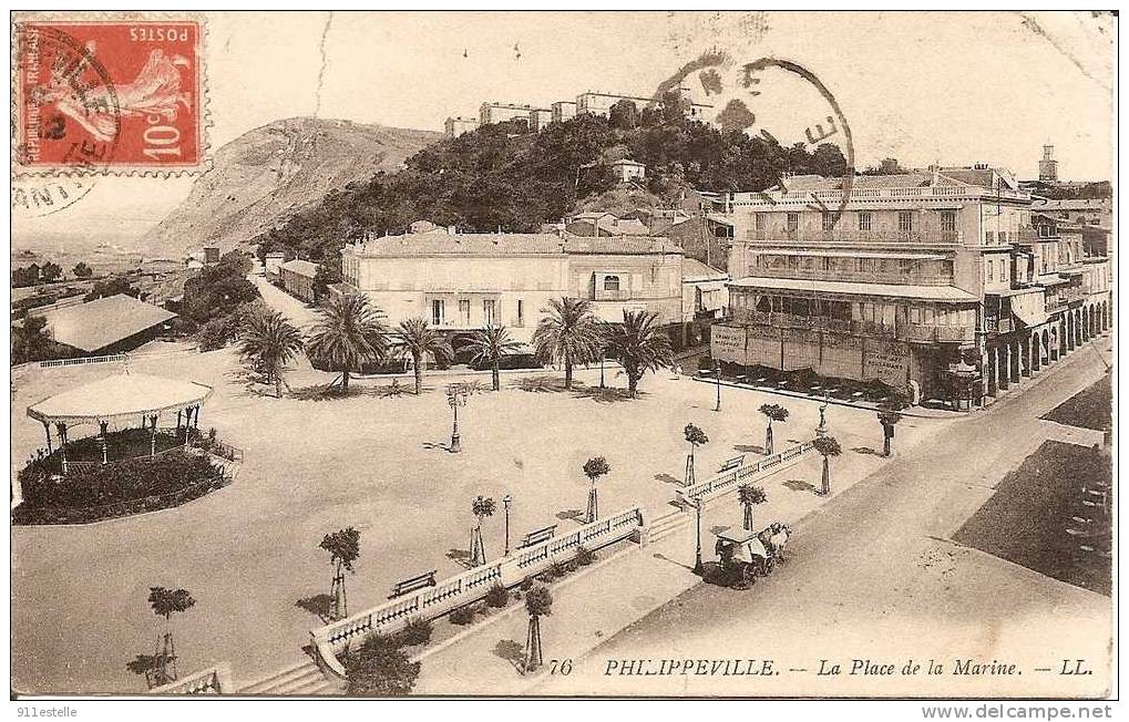 PHILIPPEVILLE - La Place De La Marine (  état ) - Skikda (Philippeville)