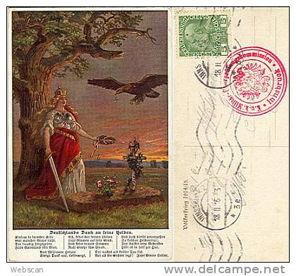 AK Patriotika Deutschlands Dank 1916 K&k Zensur #42 - Heimat