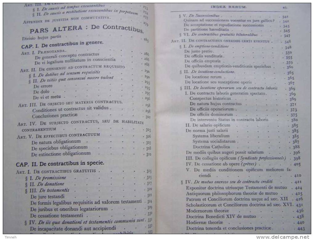 LATIN DE VIRTUTE JUSTITIAE TANQUEREY 1929 TOMUS TERTIUS SYNOPSIS THEOLOGIAE MORALIS ET PASTORALIS-Traité de la Justice-