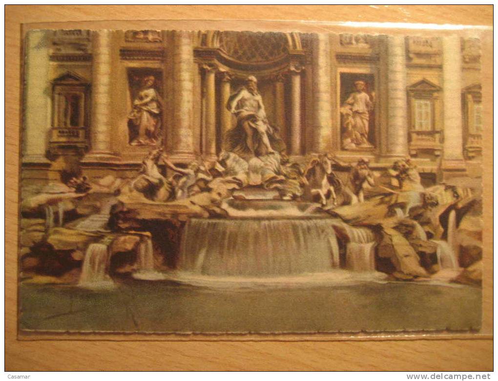 ITALY Roma Fontana Di Trevi Fountain Fontaine Fuente Rome Lazio Card Italia Italie - Fontana Di Trevi