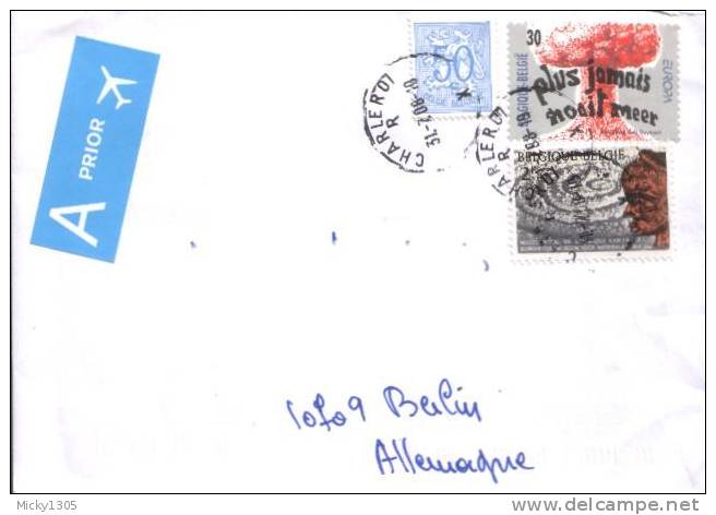Belgien / Belgium - Umschlag Echt Gelaufen / Cover Used (126) - Briefe U. Dokumente