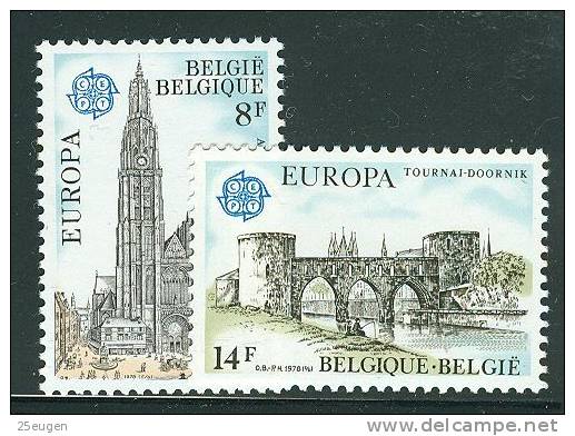 BELGIUM  1978 EUROPA CEPT   MNH - 1978