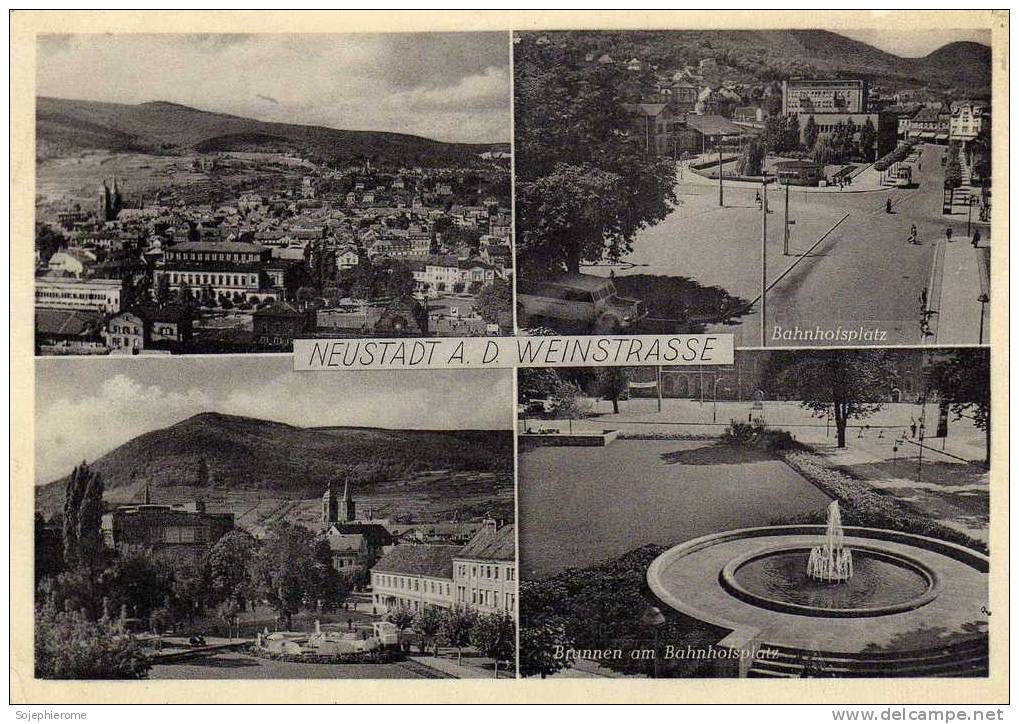 Neustadt A. D. Weinstrasse Bahnhofsplatz Brunnen - Neustadt (Weinstr.)