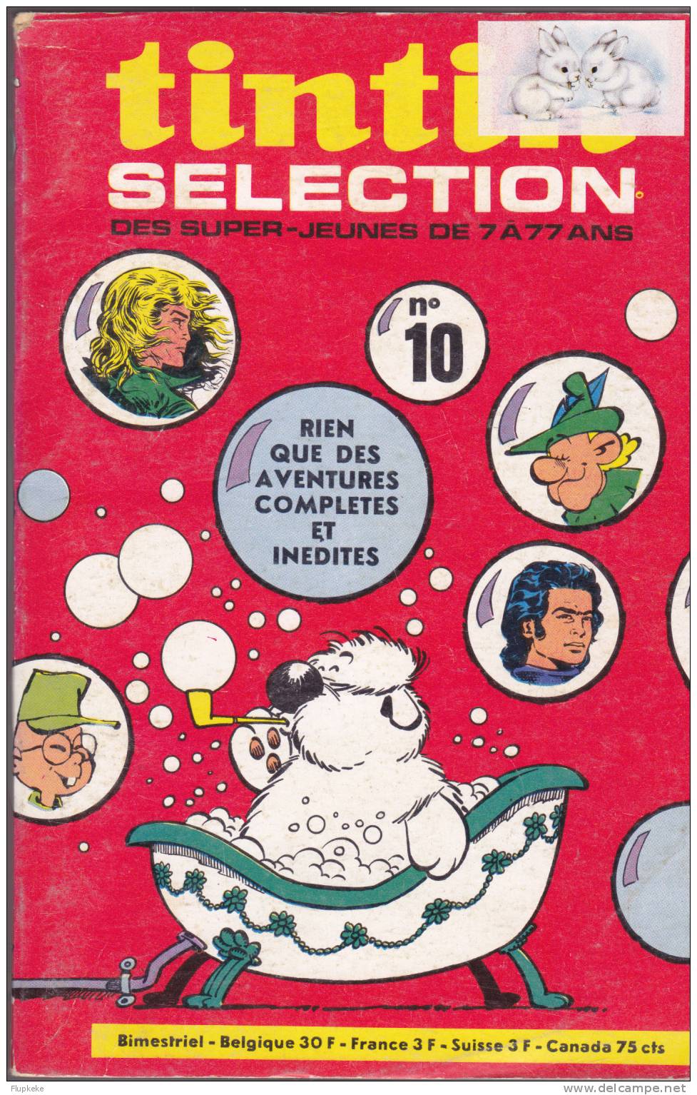 Tintin Pocket Sélection 10 Premier Trimestre 1971 - Tintin