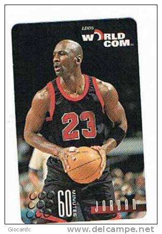 STATI UNITI (USA) - (REMOTE) LDDS WORLDCOM - BASKET: M. JORDAN  60 MINUTES  - USED  -  RIF. 1174 - Altri & Non Classificati