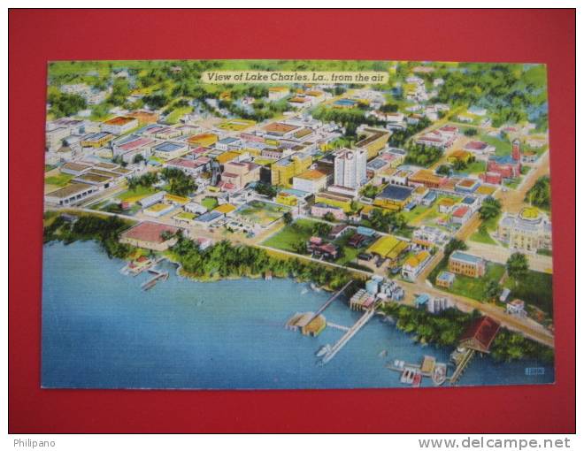 Lake Charles La      View From The Air --- Linen   ----=========-------Ref 176 - Other & Unclassified