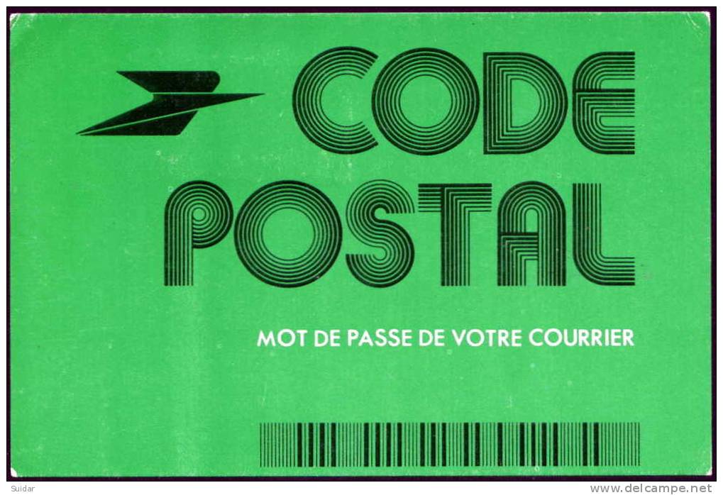 3 Cartes « CODE POSTAL » Avec 3 Vignettes Concordantes De Couleur Différente Au Verso Obl. De ROYAN. - Tourism (Labels)