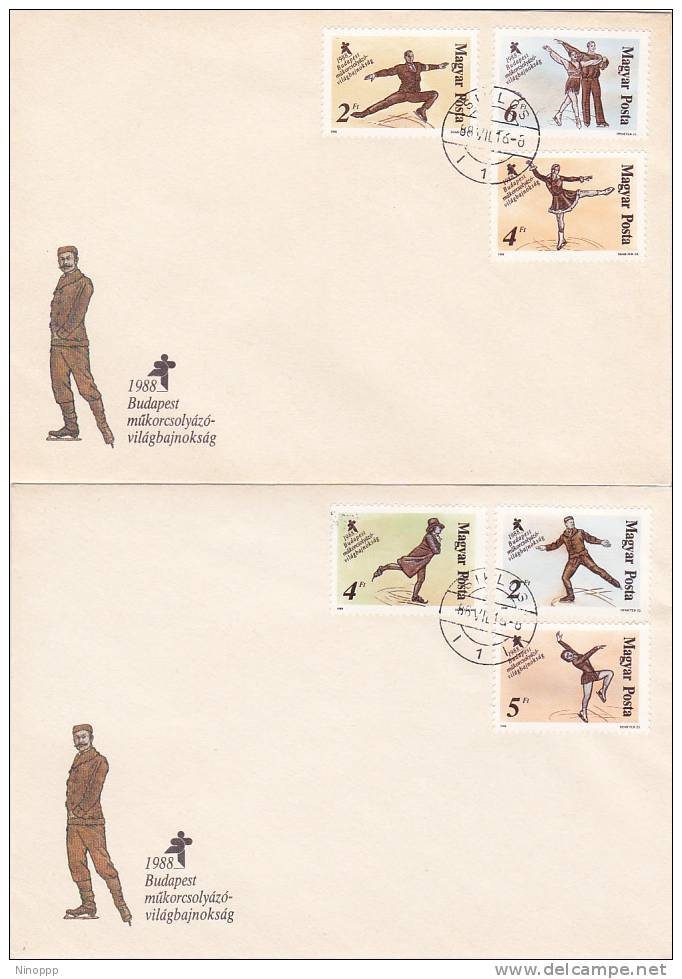 Hungary 1988 Sports FDCs - FDC