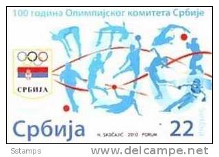 2010SRB    SERBIEN SERBIA SRBIJA OLYMPIC COMMITTEE OF SERBIA  NEVER HINGED - Wasserball