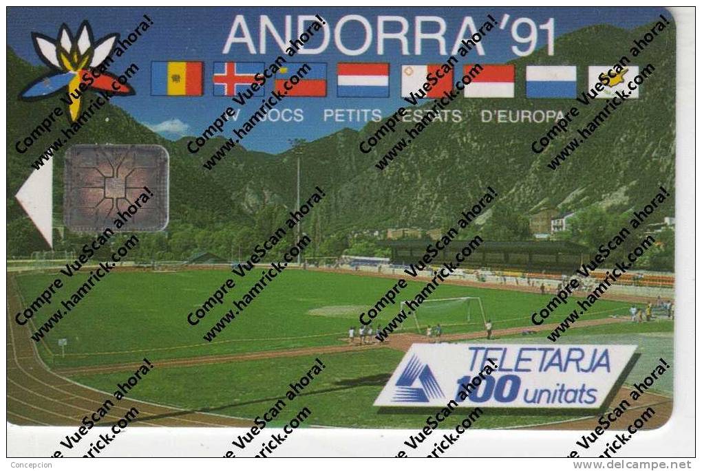 TARJETAS  TELEFONICA   N 1  USADA - Andorre