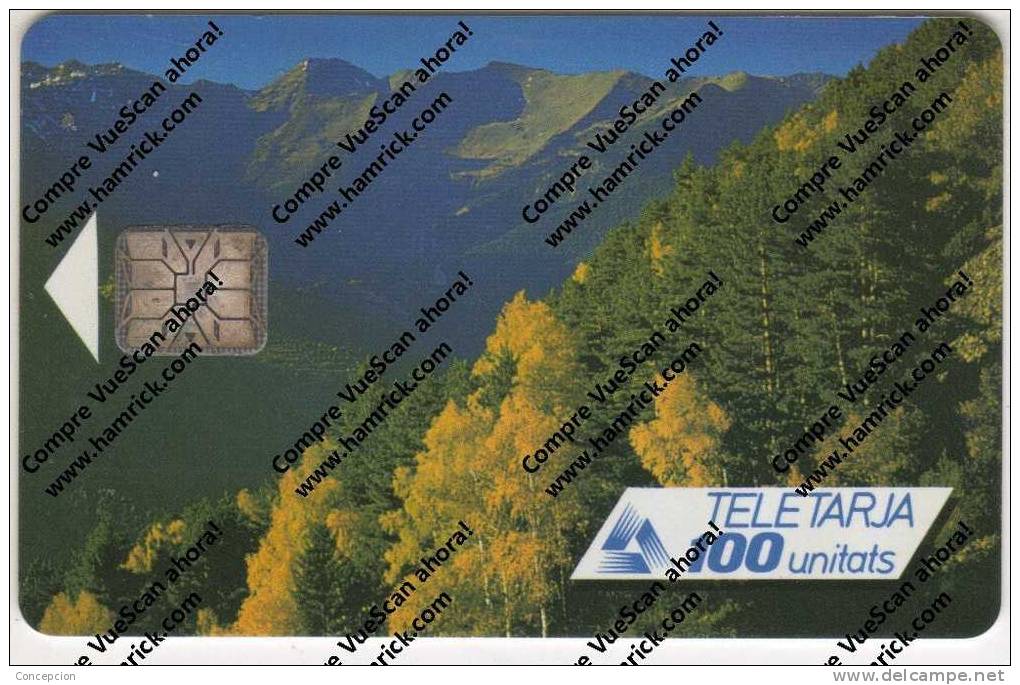 TARJETAS  TELEFONICA   N  5  USADA - Andorre