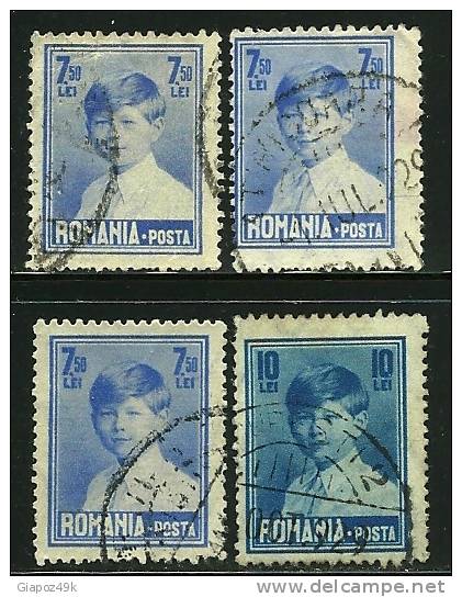 ● ROMANIA 1928 / 29 - Re MICHEL -  N. 356 / 57 Usati  - Cat. ?  € - Lotto N. 1583 - Oblitérés