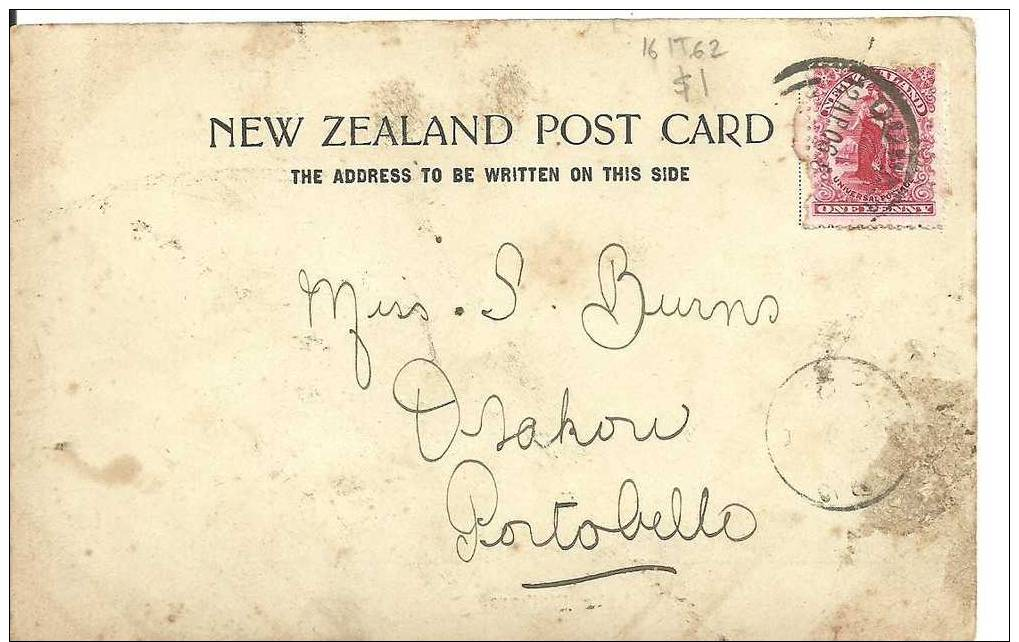 NEW ZEALAND - DUNEDIN - C-CLASS POSTMARK ON 1906 POSTCARD - Other & Unclassified