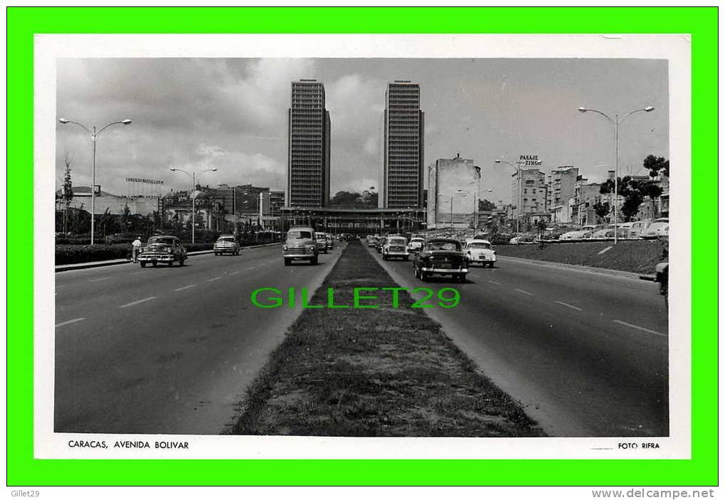 CARACAS, VENEZUELA - AVENIDA BOLIVAR - ANIMATED WITH OLD CARS  - FOTO RIFRA - - Venezuela