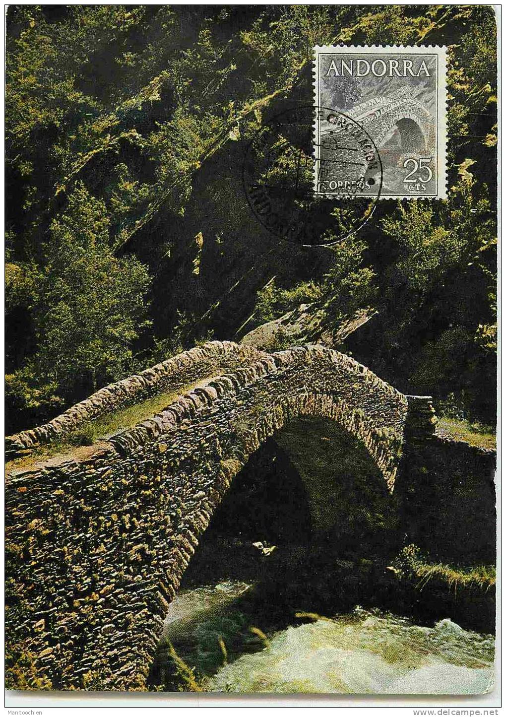 ANDORRE PUENTE DE SAN ANTONIO  CARTE MAXIMUM - Maximum Cards