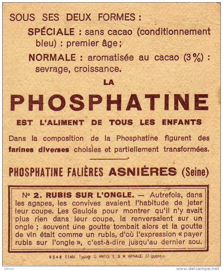 PHOSPHATINE - FALIERES - Asnieres ( Seine )  -  Rubis Sur L´ongle -Louis Chambrelent - Otros & Sin Clasificación