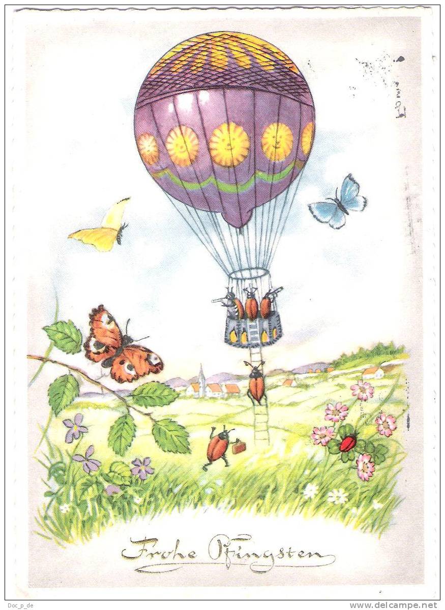 Deutschland - Pfingsten - Mai Käfer - Beetle - Ballon - Kever - Heissluftballon - 1960 - Pentecost