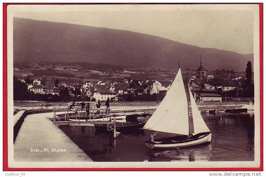 Saint-Blaise, Petit Village Et Barque à Voile. - Saint-Blaise