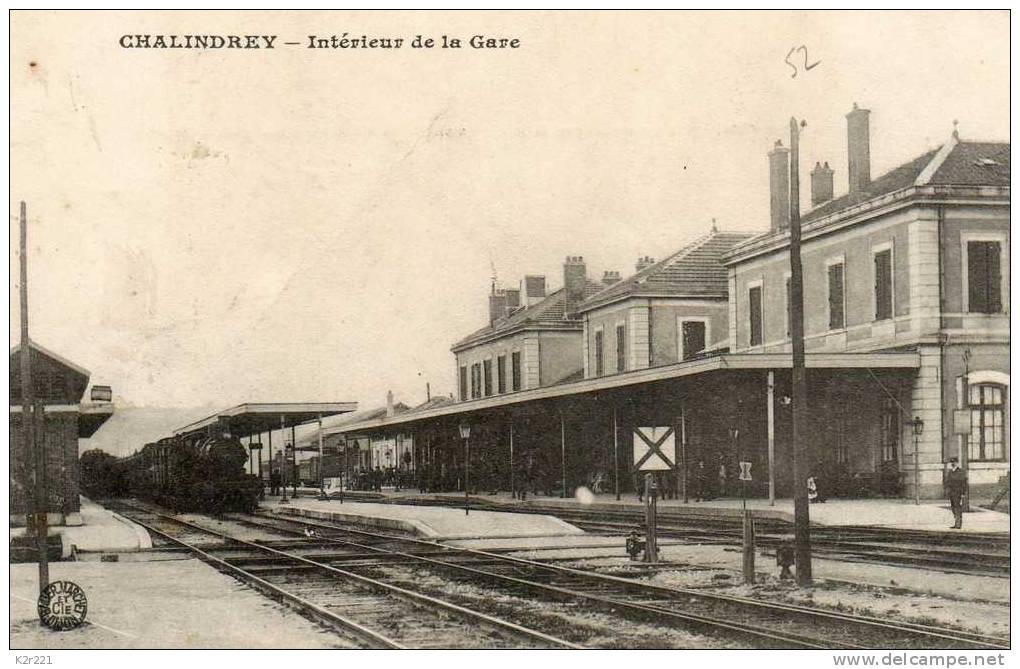 CHALINDREY Intérieur De La Gare Train - Chalindrey