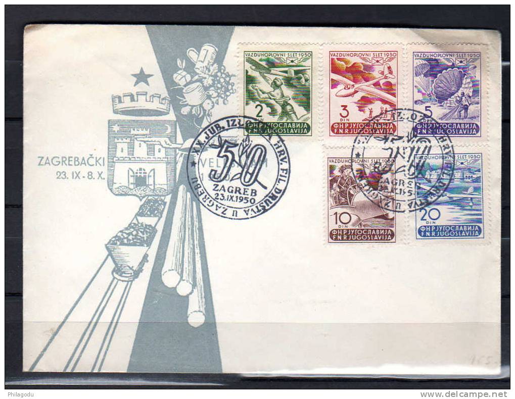 Sept 1950  Semaine Aéronautique De Ruma, PA 27 / 31 Sur Lettre, Cote 30 € - Briefe U. Dokumente