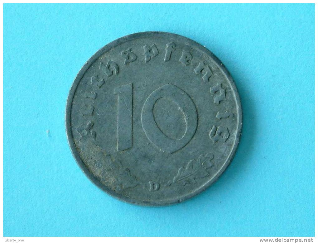 1941 D - 10 REICHSPFENNIG / KM 101 ( For Grade, Please See Photo ) ! - 10 Reichspfennig