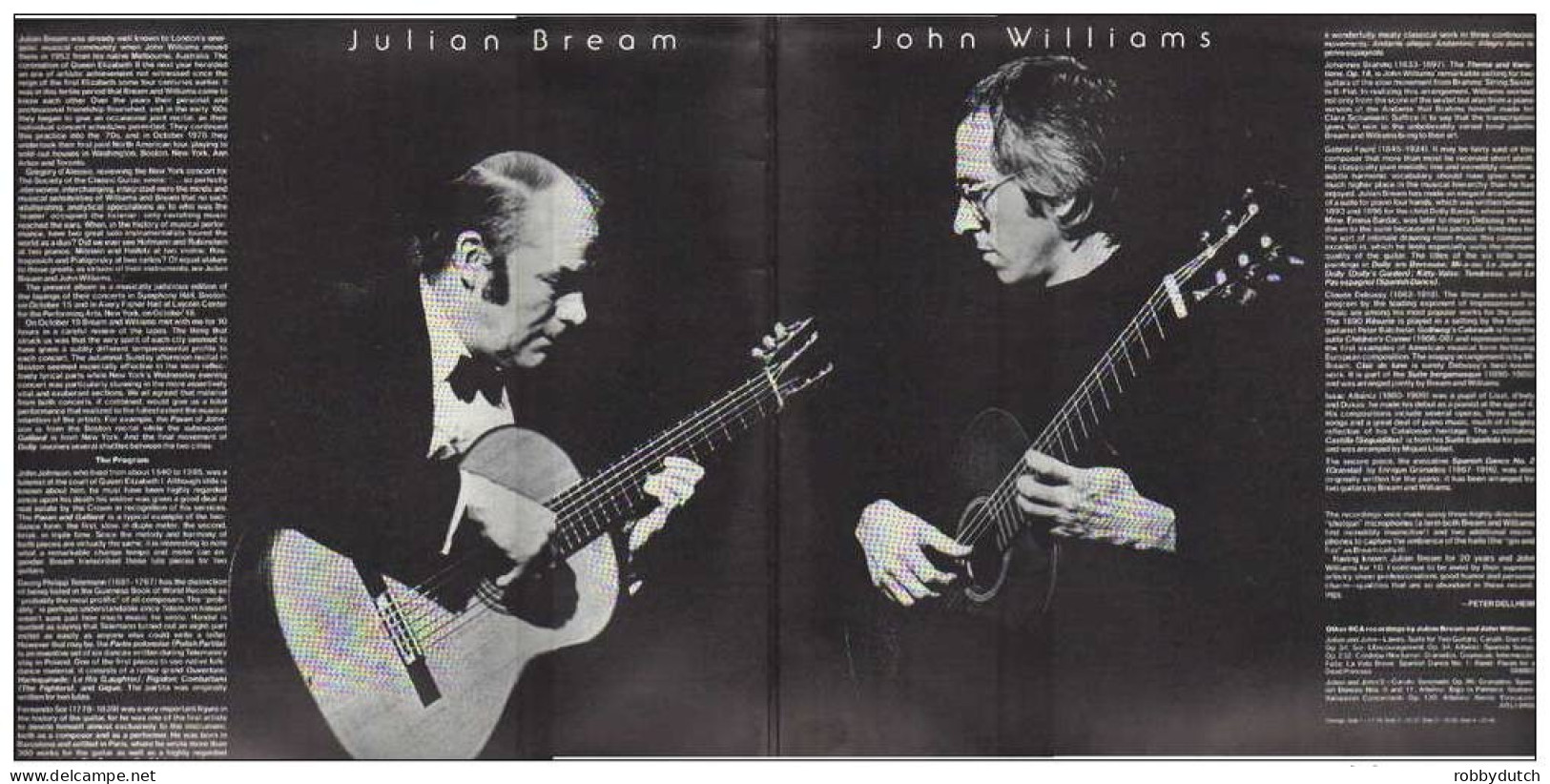 * 2LP *  JULIAN BREAM & JOHN WILLIAMS  LIVE (U.K. 1979 Ex-!!!) - Klassiekers