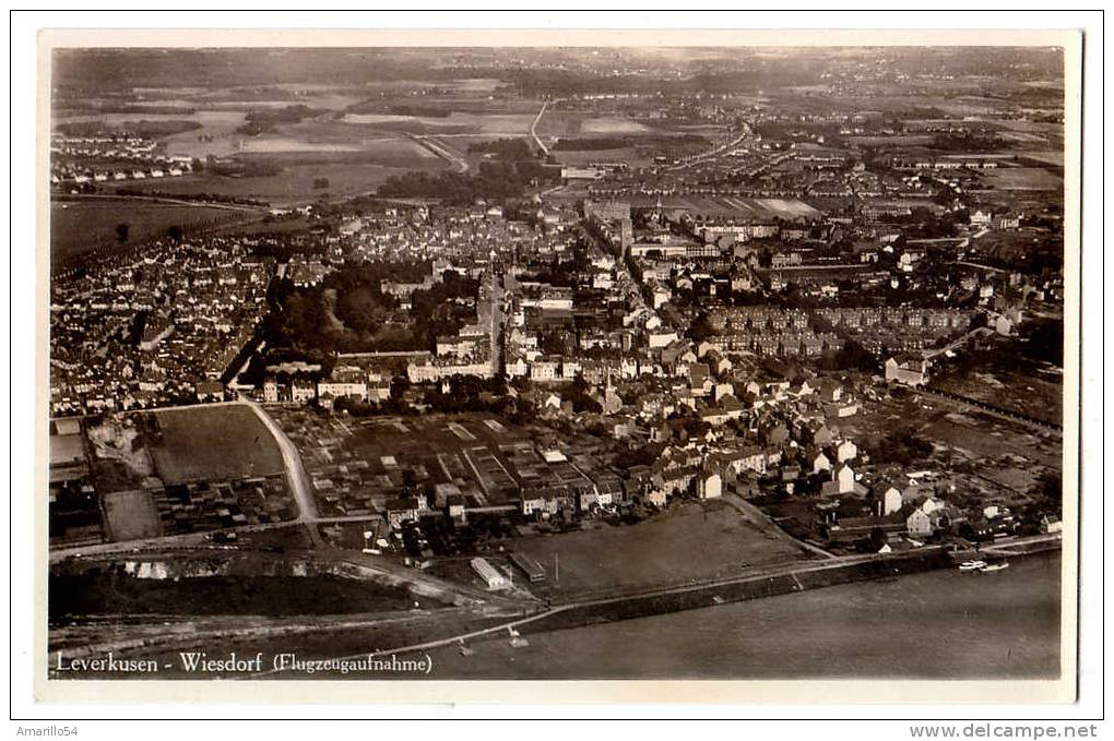 RAR Foto AK Leverkusen Wiesdorf - Flugzeugaufnahme Cca 1930 - Leverkusen