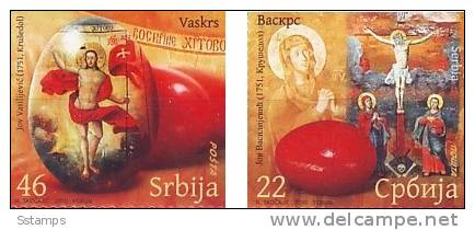 2010SRB    SERBIEN SERBIA SRBIJA EASTER PASQUA  RELIGIONE  NEVER HINGED - Easter