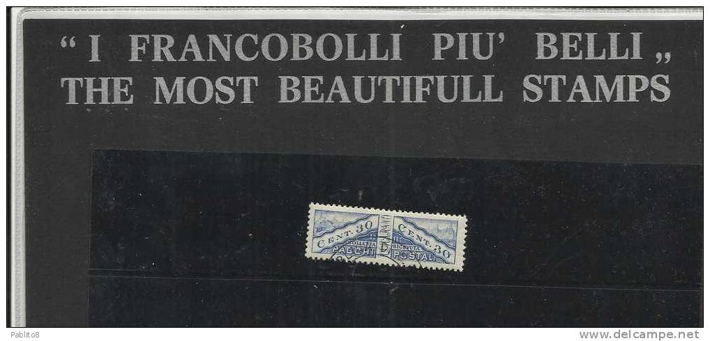 REPUBBLICA DI SAN MARINO 1928 PACCHI POSTALI PARCEL POST CENT. 30c USATO USED OBLITERE' - Spoorwegzegels