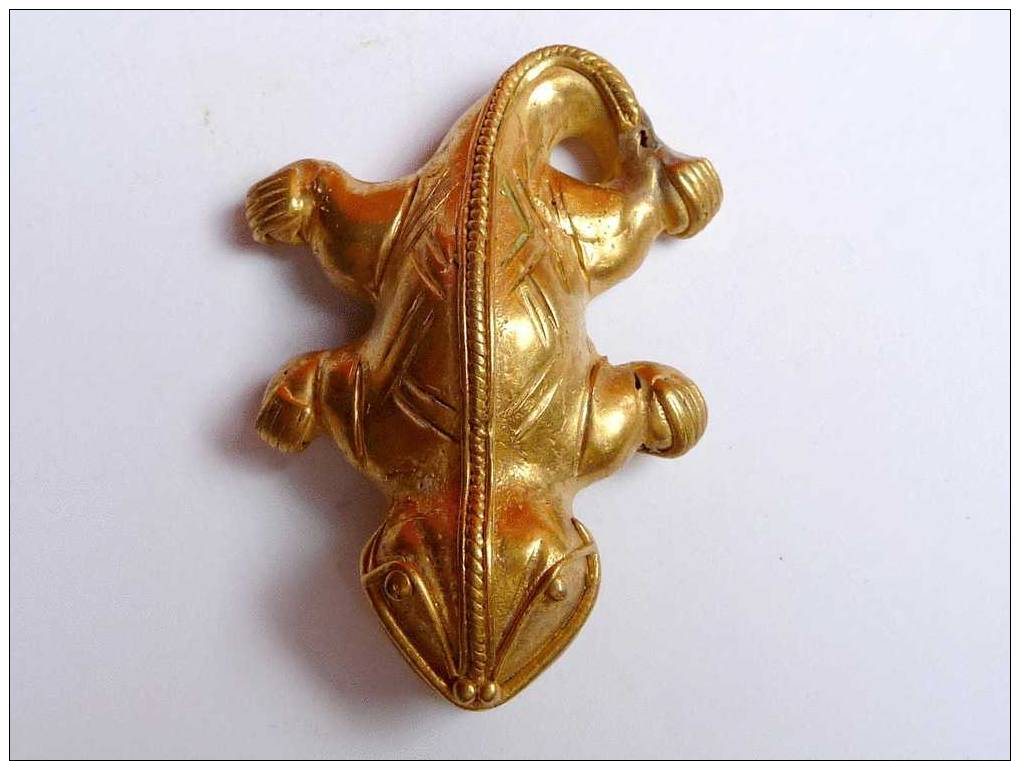 Pendentif, Amulette, Tumbaga Tairona époque Dite Précolombienne Alliage Or _ Pendant, Amulet, Tumbaga Tairona - Archaeology