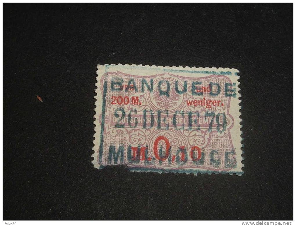 Mulhouse  26-12-79  Timbre De Banque  Fiscal !!!! Abimé - Used Stamps