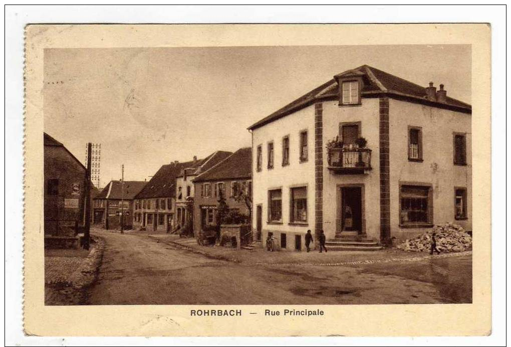 ROHRBACH. Rue Principale - Autres & Non Classés