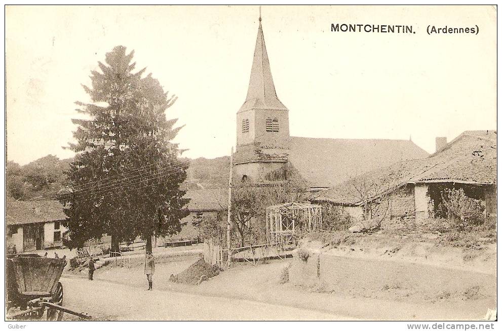 Grandpré Montchentin 08 Ardennes L'église Edit.allemande Berlin - Vouziers